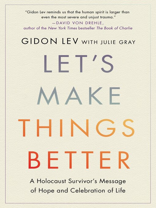 Title details for Let's Make Things Better by Gidon Lev - Wait list